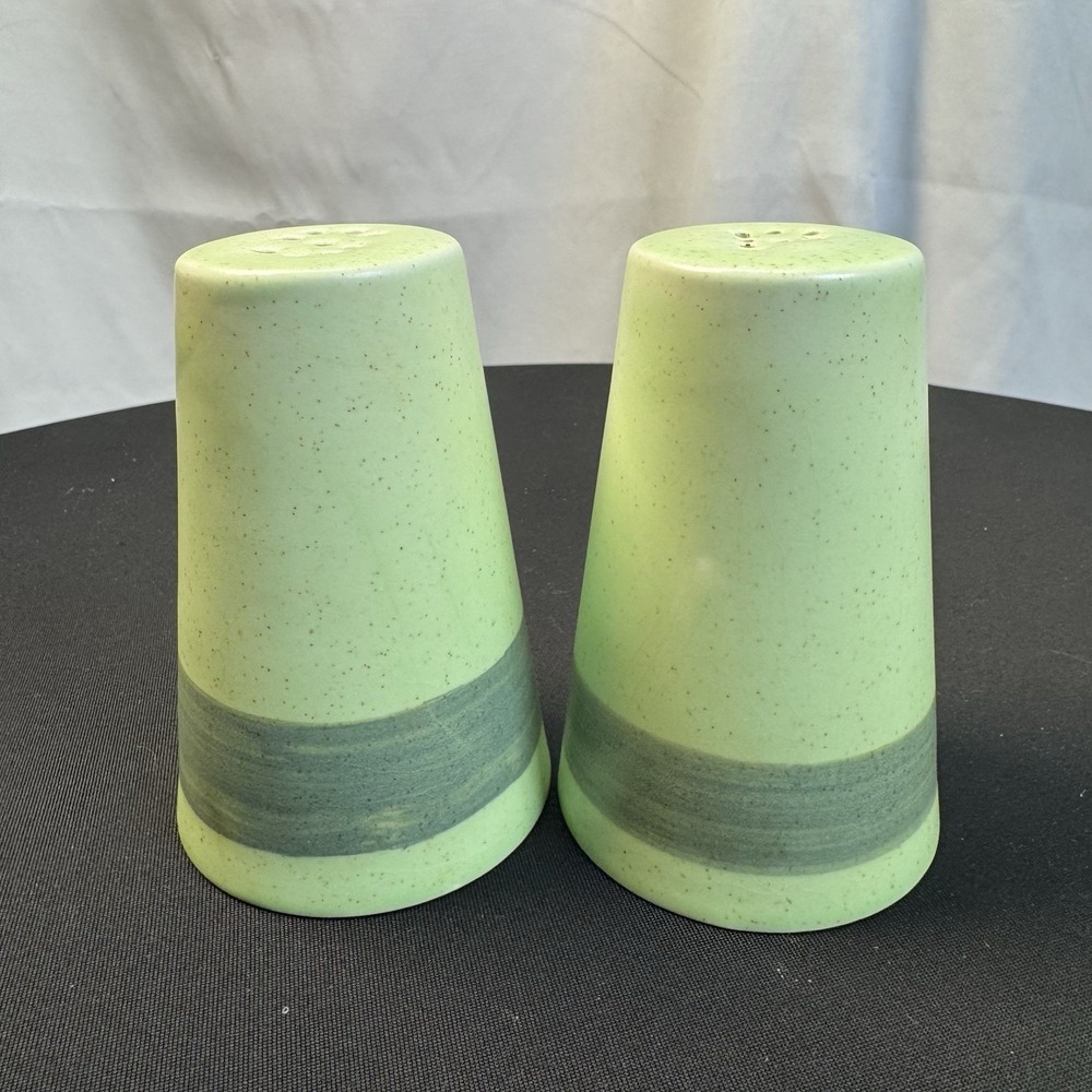 Vintage Canonsburg Pottery Limestone stoneware Salt And Pepper Shakers